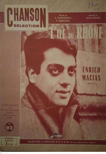 Enrico Macias Lile Du Rhone Partition