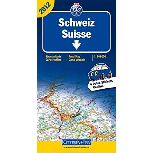 Die Schweiz Im Auto =: La Suisse En Auto = La Svizzera In Automobile = Motoring In Switzerland (International Road Map) (German Edition)
