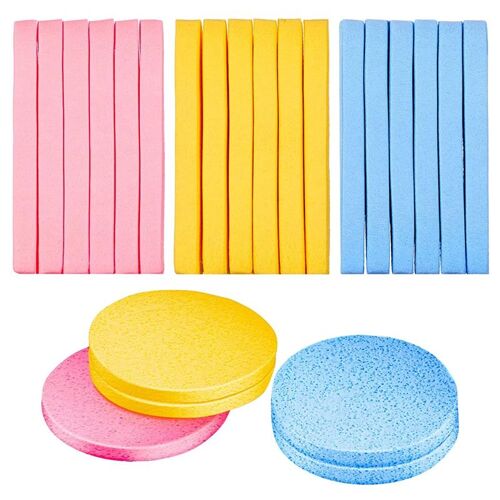 ?ponges Compress¿¿es Pour Le Visage, 180 Pi¿¿ces, Rondes, Rose, Pour Le Nettoyage, Le Maquillage Et L'Exfoliation Du Visage 9109-May14A01775