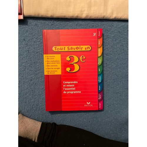 Tout Savoir En 3e Édition Hatier