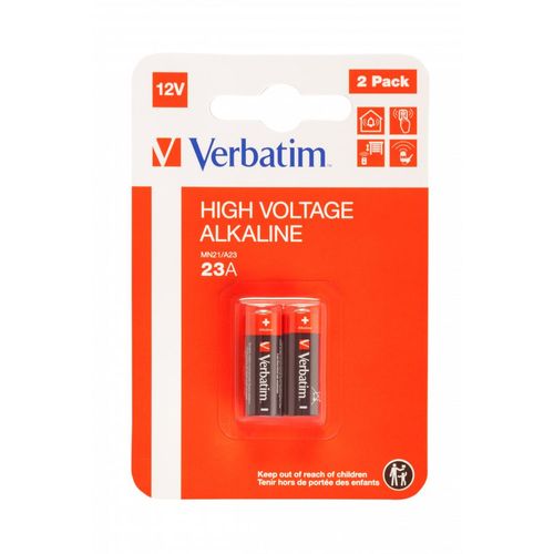 VERBATIM ALKALINE BATTERY 12V 23A (MN21/A23) 2 PACK