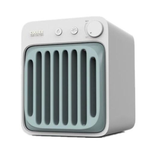 Ventilateur Portable ? Pulv¿¿risation D'Humidification, Refroidisseur D'Air, Climatiseur, Purificateur De Bureau Pour Chambre ? Coucher, Blanc + Vert 9109-May14A01449