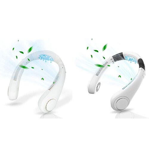 Mini Ventilateur De Cou Portable, Mains Libres, Sans Lame, ? Piles, 4000 Personnes 9109-May14A01480