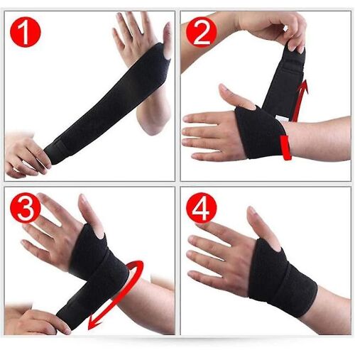 Protège-Poignets Durables Pour Le Sport - Sangles De Compression Réglables Avec Trou Pour Le Pouce Pour Un Soutien Et Une Stabilité En Cas De Blessure
