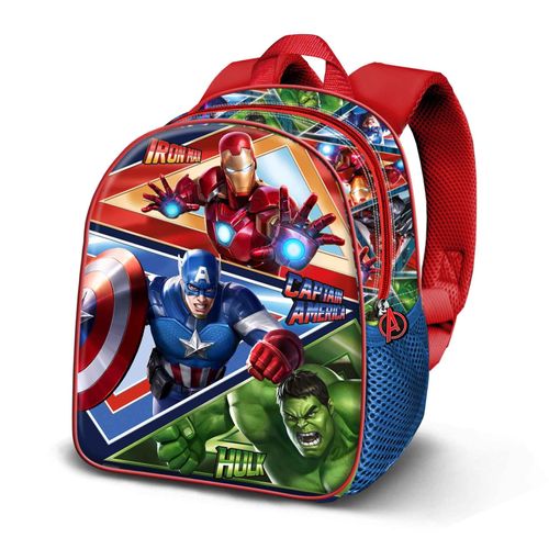 Sac à Dos 3D Elite - Avengers Battle - Bleu - Taille Unique