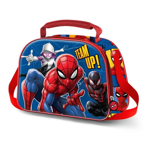 Sac Repas 3D - Spiderman Best Team - Bleu - Taille Unique