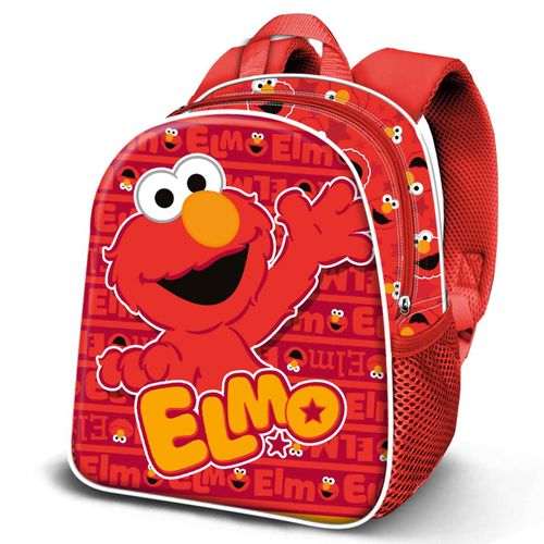 Sac à Dos 3D Elite - Elmo Happy - Rouge - Taille Unique