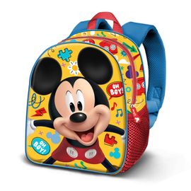 Sac à Dos 3D Elite Voyage Avion - Marvel Mickey Mouse Boy - Jaune - 40x20x25cm