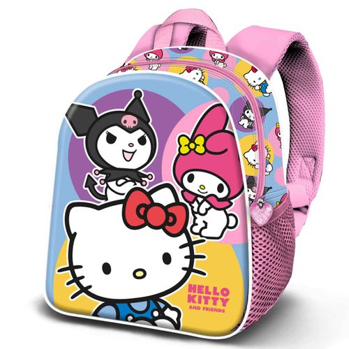 Sac à Dos 3D Elite - Hello Kitty Happy - Rose - Taille Unique