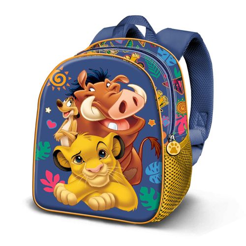 Sac à Dos 3D Elite - Disney Roi Lion Friends - Bleu - Taille Unique