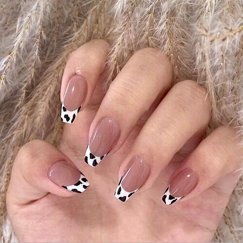 Faux Ongles Cercueil À Coller ¿ Faux Ongles Mi-Longs En Acrylique Rose Couvrant Pour Nail Art Diy ¿ Parfaits Pour Toutes Les Occasions