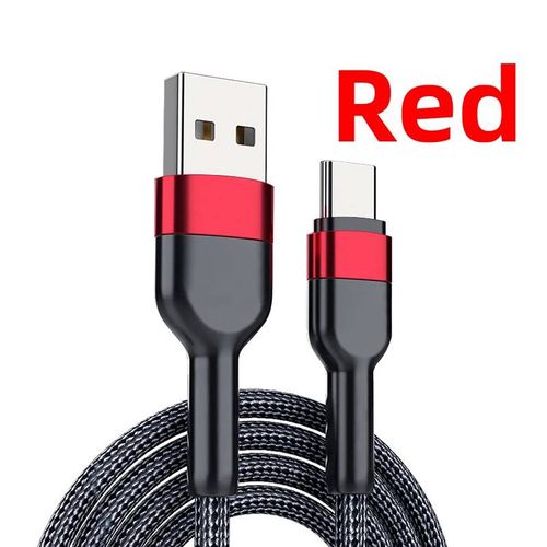 (0.5m¿Red) Vumpach usb type c câble de charge rapide cordon de données câble de chargeur c pour iphone 15 Samsung s21 A51 xiaomi mi 10 câble huawei