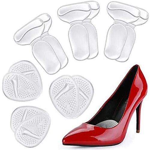 Coussinets De Talon Et Coussinets Métatarsiens Confortables Pour Femmes - 3 Paires De Coussinets De Talon En Gel Réutilisables Pour Soulager La Douleur