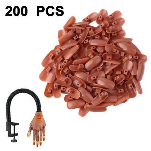 200 Ongles En Acrylique Pour La Pratique ¿ Conception Abs Durable Pour Une Formation Et Une Personnalisation Faciles Du Nail Art