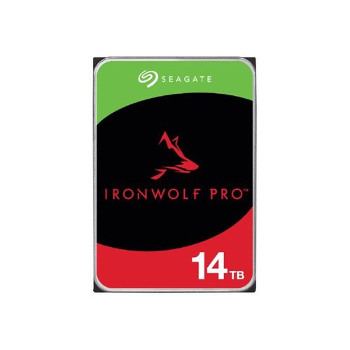 Seagate IronWolf Pro ST14000NT001 - Disque dur - 14 To - interne - 3.5" - SATA 6Gb/s - 7200 tours/min - mémoire tampon : 256 Mo - avec 3 ans de Seagate Rescue Data Recovery