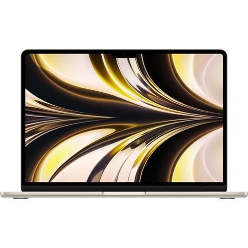 Apple - 13,6" MacBook Air M2 - RAM 8Go - Stockage 256Go - Lumière Stellaire - AZERTY - Reconditionné - Très bon état
