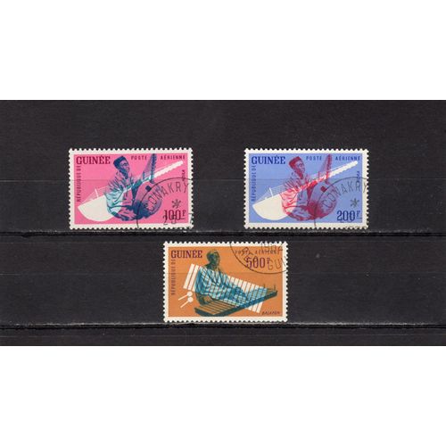 Timbres De Poste Aérienne De La République De Guinée (Musique Guinéenne)
