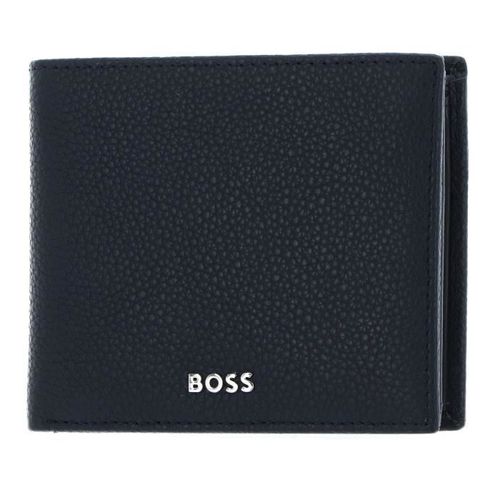 HUGO BOSS Porte-monnaie bleu foncé en cuir pour homme Classic Grained Wallet Navy 258638