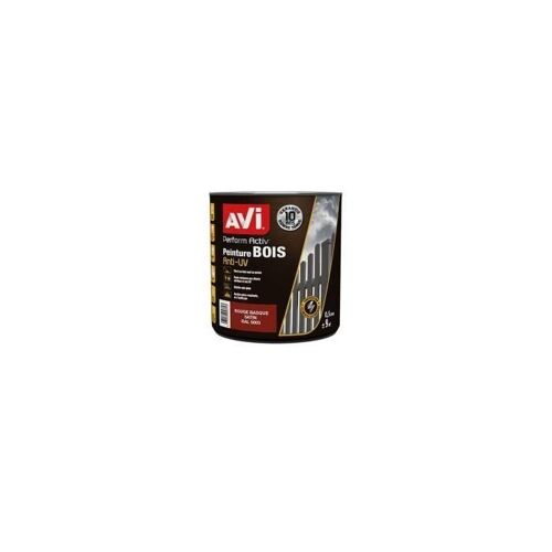 AVI Peinture pour bois - Rouge basque satin - 0.5 L