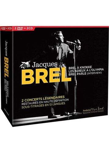 Jacques Brel - Brel À Knokke + Les Adieux À L'olympia + Brel Parle (Interview) - Dvd + Cd