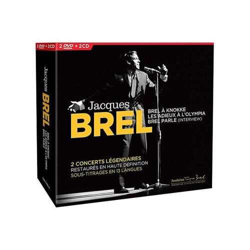 Jacques Brel - Brel À Knokke + Les Adieux À L'olympia + Brel Parle (Interview) - Dvd + Cd