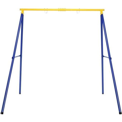 Costway Portique De Balançoire Pour Enfants En Forme De A Charge 200kg Avec 2 Méthodes De Fixation Piquets D'ancrage 194x180x180cm
