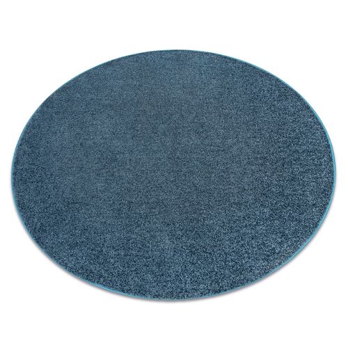 Cercle 100 Cm Tapis Cercle Indus Bleu Foncé 75 Plaine Mélange