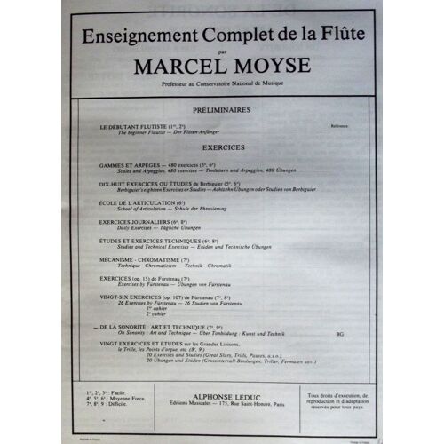 Enseignement Complet De La Flûte (18 Exercices Ou Études De Berbiguier)