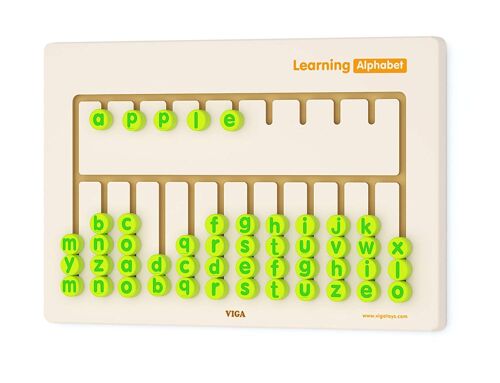 Viga Toys - 50674 - Jeu Mural - Apprendre L' Alphabet