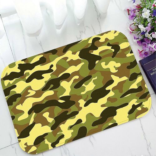 Abstrait Camouflage Camouflage Camouflage Paillasson Entrée Tapis Zone Tapis Tapis Sol Décoration Maison 40x60 Cm