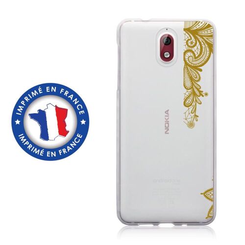 Coque Souple Pour Nokia 3-1 Avec Impression Motifs Lace Gold