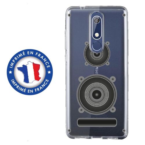 Coque Souple Pour Nokia 5-1 Avec Impression Motifs Enceinte