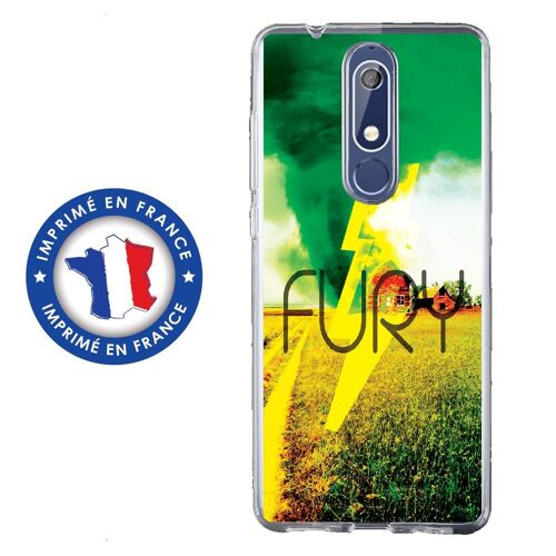 Coque Souple Pour Nokia 5-1 Avec Impression Motifs Fury