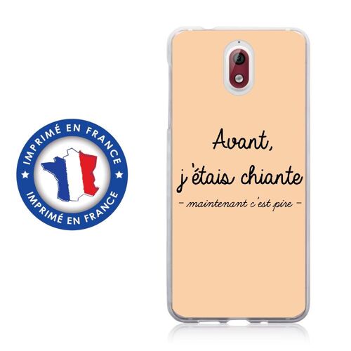 Coque Souple Pour Nokia 3-1 Avec Impression Motifs Avant, J'étais Chiante Beige