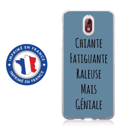 Coque Souple Pour Nokia 3-1 Avec Impression Motifs Chiante Mais Géniale Bleu