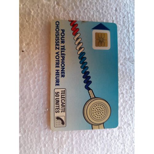 Rare Telecartes F.T 50ut Fond Bleu