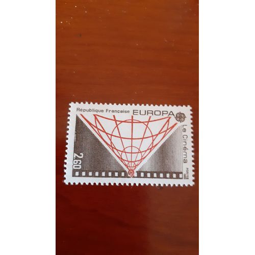 1983 Timbre Neuf De Collection France. Europa : Les Grandes Oeuvres Du Génie Humain : Le Cinéma