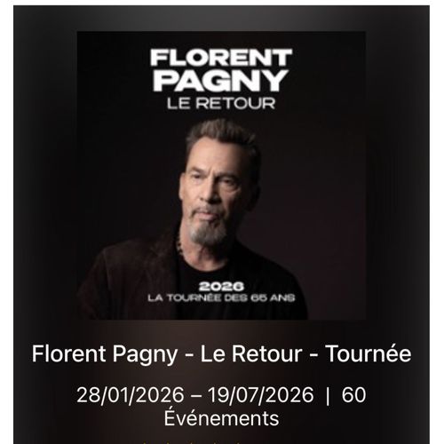 Place De Concert Florent Pagny - Zénith Toulouse Métropole - 05/04/26