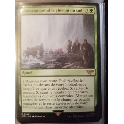 L'anneau Prend Le Chemin Du Sud Le Seigneur Des Anneaux Carte Magic