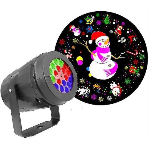 Projecteur De Noël Lumières Extérieur Intérieur 16 Pattern Dance Table Lampe Figure Hd Festival Rotating Led Projection Lampe-Prise Américaine