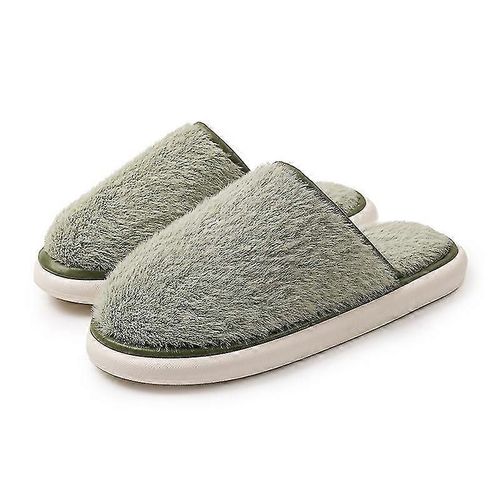 Chaussures Chaussons Chauds Pour Confortables Pour L'hiver Pour L'intérieur Et L'extérieur 1 Pairesvert Clairsadultes42 43sfemelle