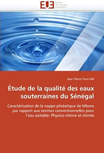 Étude De La Qualité Des Eaux Souterraines Du Sénégal