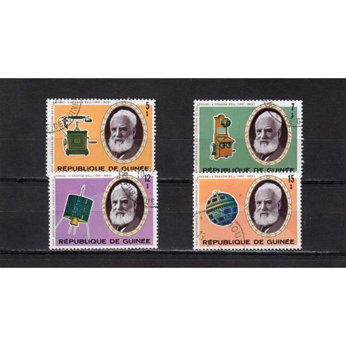Timbres-Poste De La République De Guinée (100ème Anniversaire De La Première Liaison Téléphonique)