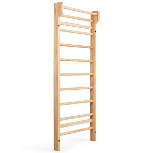 Costway Espalier Mural En Bois De Pin Espalier De Gymnastique Pour Adulte Ou Enfant Espalier Suédois 195x80x14cm Charge Max 100kg