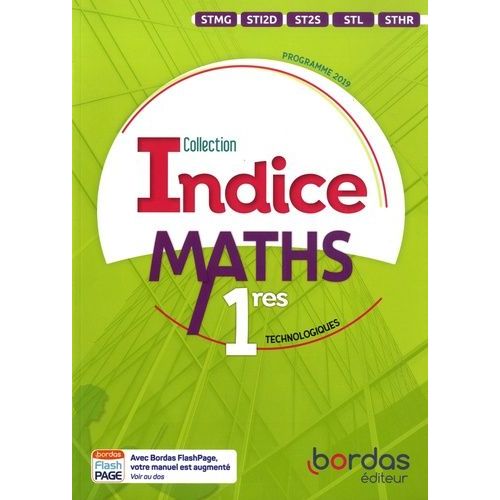 Maths 1res Technologique Indice