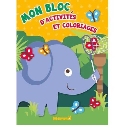 Mon Bloc D'activités Et De Coloriages - Elephant