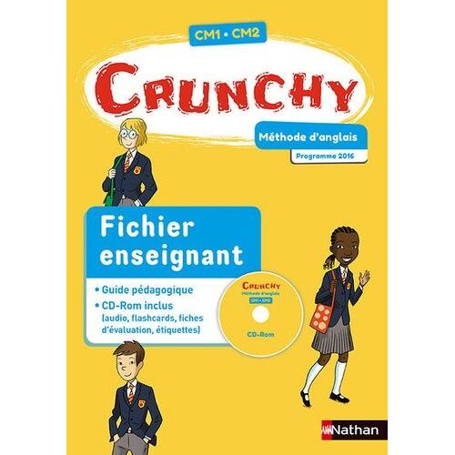Méthode D'anglais Cm1-Cm2 Crunchy - Fichier Enseignant (1 Cd-Rom) - Edition 2017
