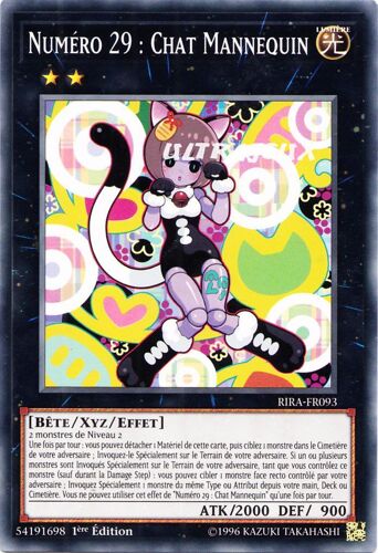 Yu-Gi-Oh! - Rira-Fr093 - Numéro 29 : Chat Mannequin - Commune