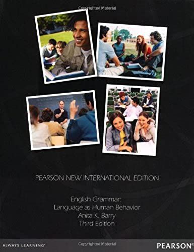 English Grammar: Language As Human Behavior