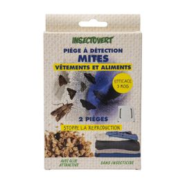 Piège À Détection Mites Vestimentaires Et Alimentaires Lot De 2